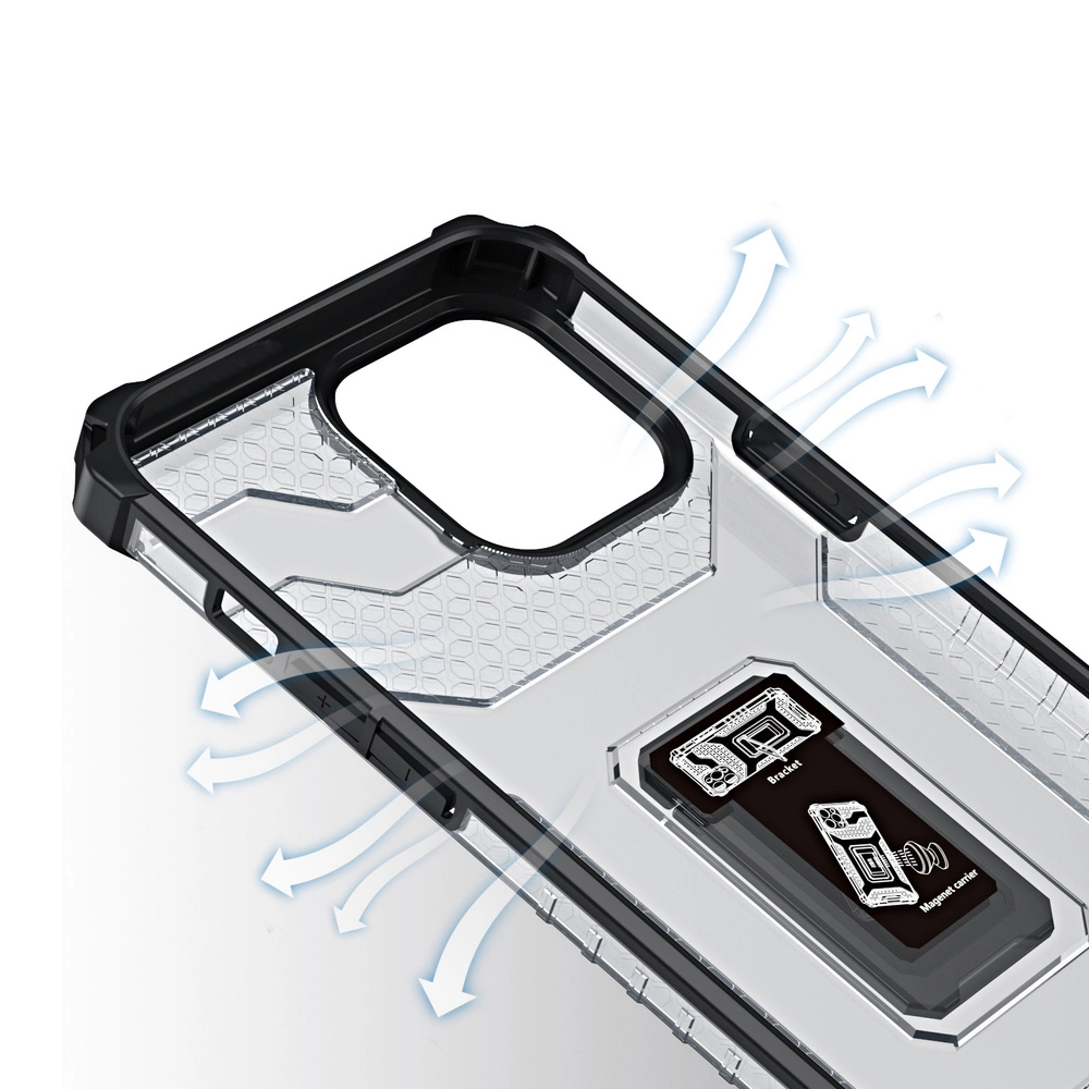 Crystal Ring Case Kickstand Tough Rugged Cover for iPhone 13 Pro Max blueeng