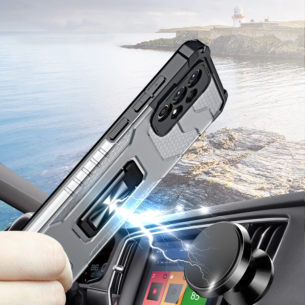 Crystal Ring Case Kickstand Tough Rugged Cover for Samsung Galaxy A72 4G redeng