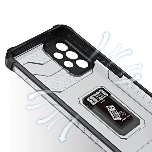 Crystal Ring Case Kickstand Tough Rugged Cover for Samsung Galaxy A72 4G redeng