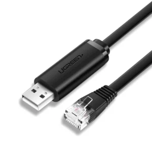 Ugreen console cable USB - Ethernet RJ45 1.5m black (CM204)eng