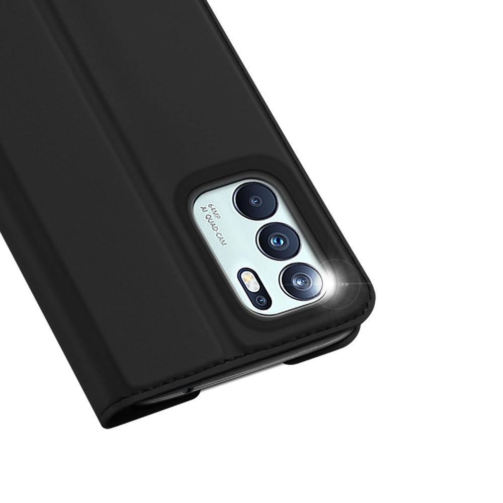 Dux Ducis Skin Pro Bookcase type case for Oppo Reno6 4G blackeng