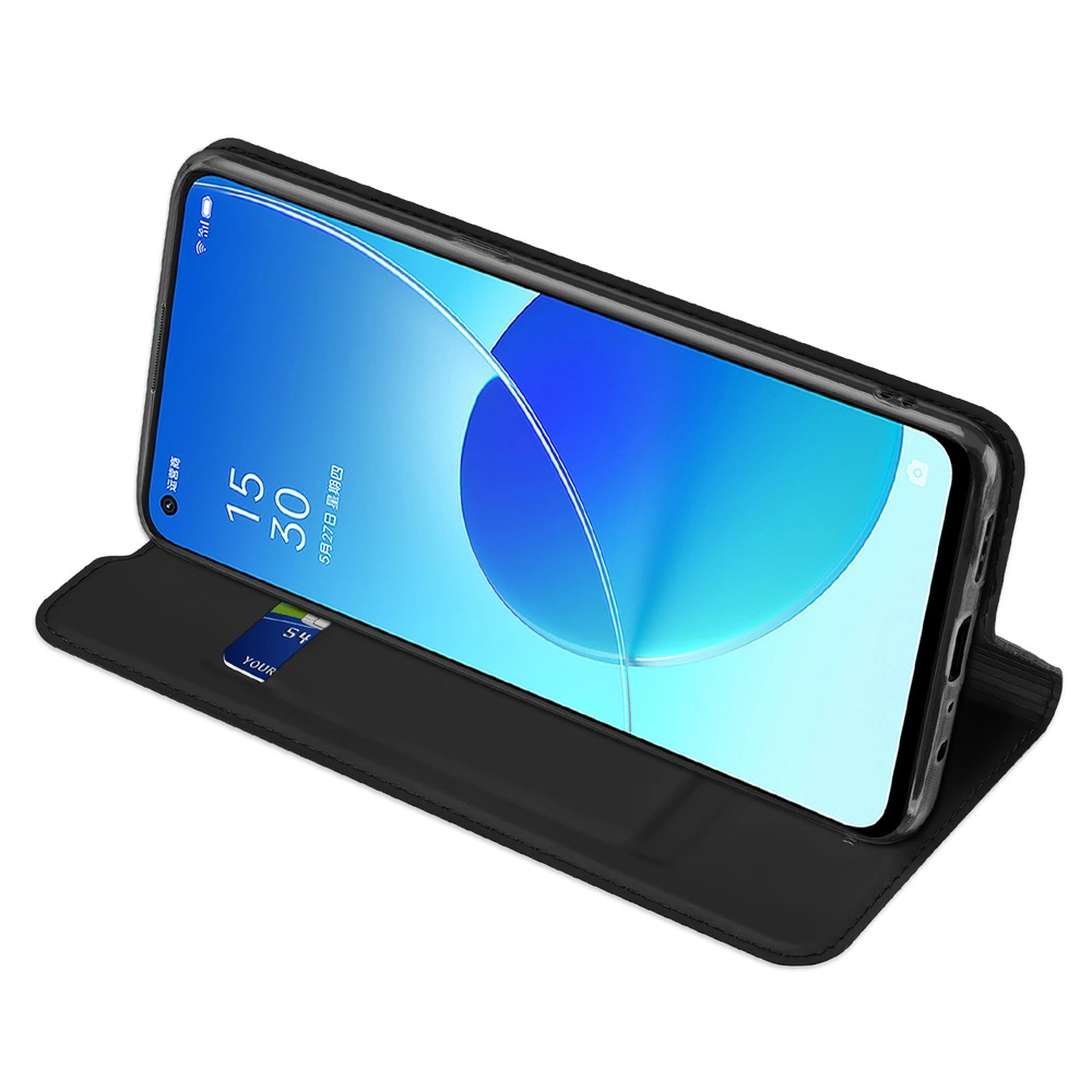 Dux Ducis Skin Pro Bookcase type case for Oppo Reno6 4G blackeng