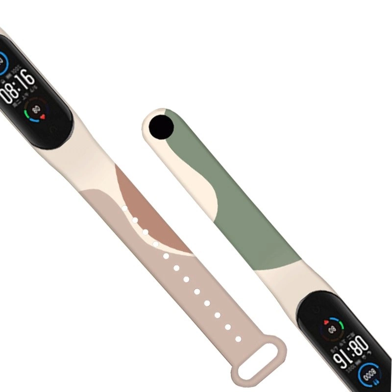 Strap Moro band for Xiaomi Mi Band 5 / 6 silicone strap watch bracelet pattern 4eng