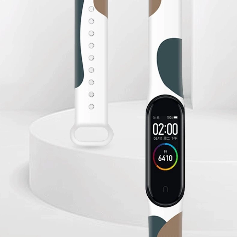 Strap Moro band for Xiaomi Mi Band 5 / 6 silicone strap watch bracelet pattern 4eng