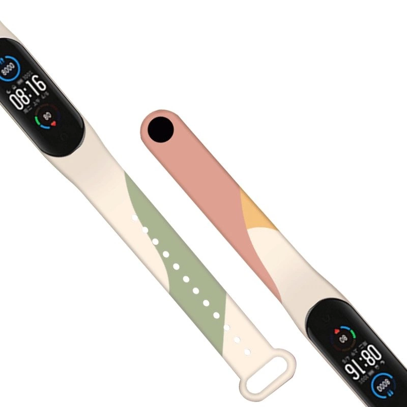 Strap Moro band for Xiaomi Mi Band 5 / 6 silicone strap watch bracelet pattern 5eng