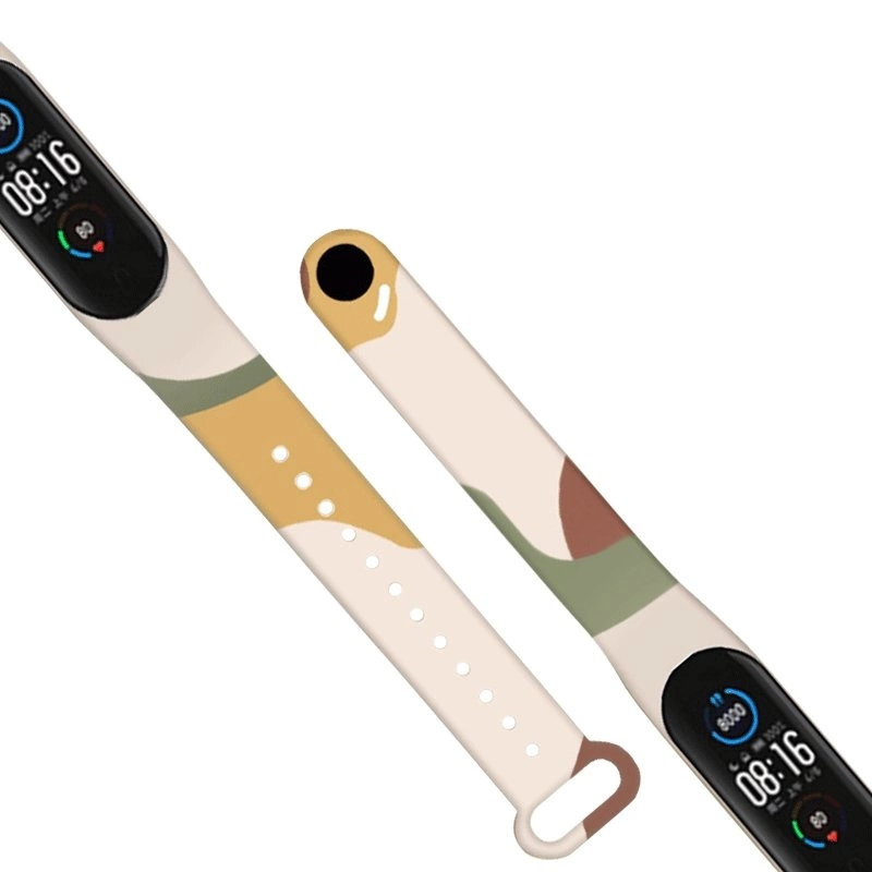 Strap Moro band for Xiaomi Mi Band 5 / 6 silicone strap watch bracelet pattern 7eng