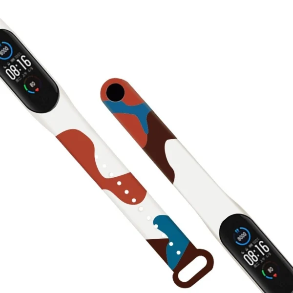Strap Moro band for Xiaomi Mi Band 5 / 6 silicone strap watch bracelet pattern 8eng