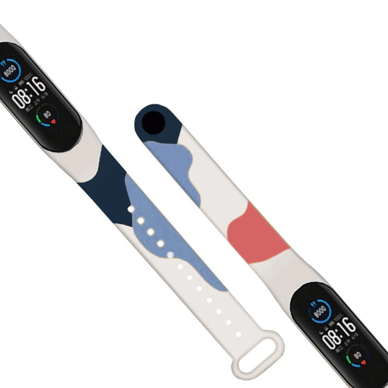 Strap Moro band for Xiaomi Mi Band 5 / 6 silicone strap bracelet watch pattern 10eng