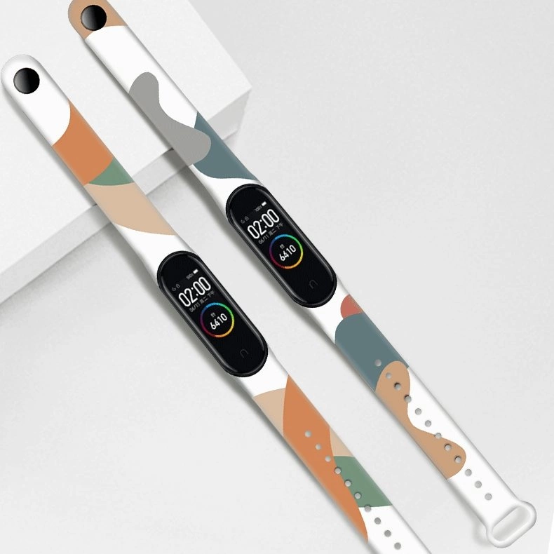 Strap Moro band for Xiaomi Mi Band 5 / 6 silicone strap bracelet watch pattern 10eng