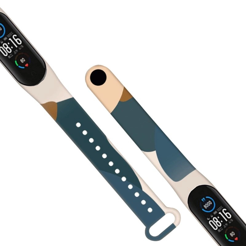 Strap Moro Wristband for Xiaomi Mi Band 6 / Mi Band 5 Silicone Strap Camo Watch Bracelet (14)eng