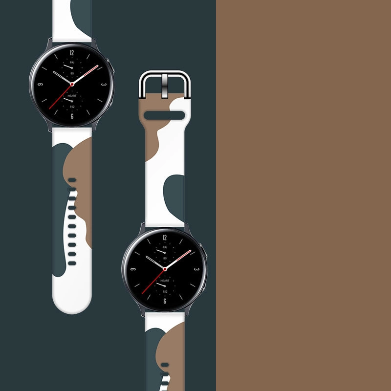 Strap Moro for Samsung Galaxy Watch 40 / 41 / 42 / 43 / 44 mm silicone bracelet watch band - pattern 1eng