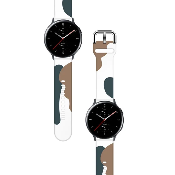 Strap Moro for Samsung Galaxy Watch 40 / 41 / 42 / 43 / 44 mm silicone bracelet watch band - pattern 1eng