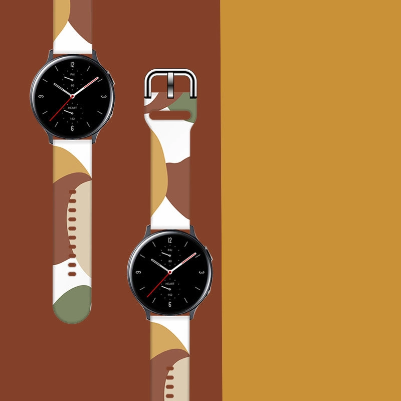 Strap Moro for Samsung Galaxy Watch 40 / 41 / 42 / 43 / 44 mm silicone bracelet watch band - pattern 4eng
