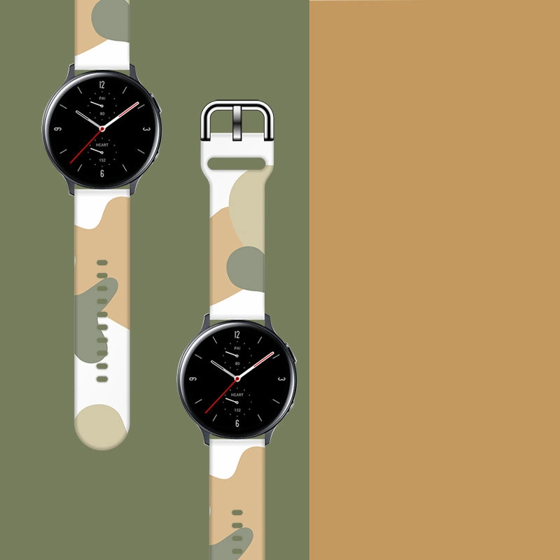 Strap Moro for Samsung Galaxy Watch 40 / 41 / 42 / 43 / 44 mm silicone bracelet watch band - pattern 6eng
