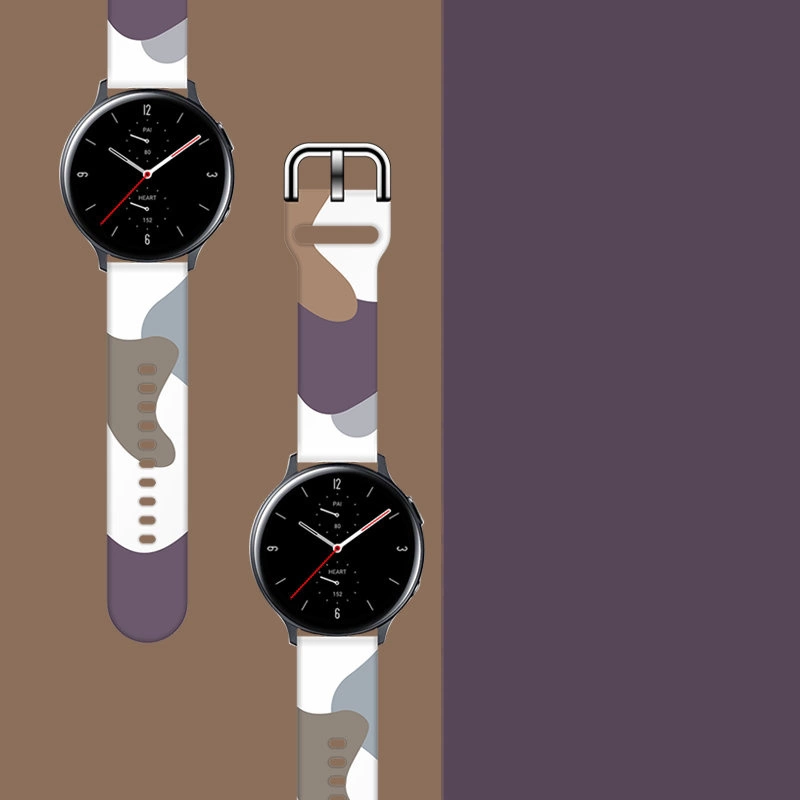Strap Moro for Samsung Galaxy Watch 40 / 41 / 42 / 43 / 44 mm silicone bracelet watch band - pattern 9eng