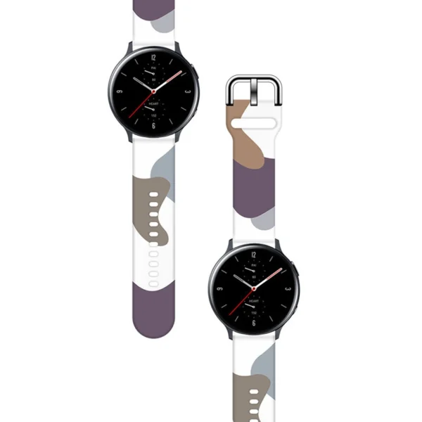 Strap Moro for Samsung Galaxy Watch 40 / 41 / 42 / 43 / 44 mm silicone bracelet watch band - pattern 9eng