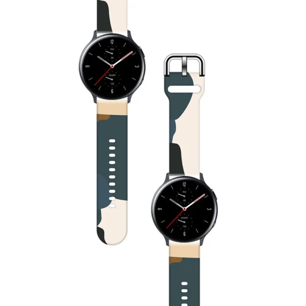 Strap Moro for Samsung Galaxy Watch 40 / 41 / 42 / 43 / 44 mm silicone bracelet watch band - pattern 13eng