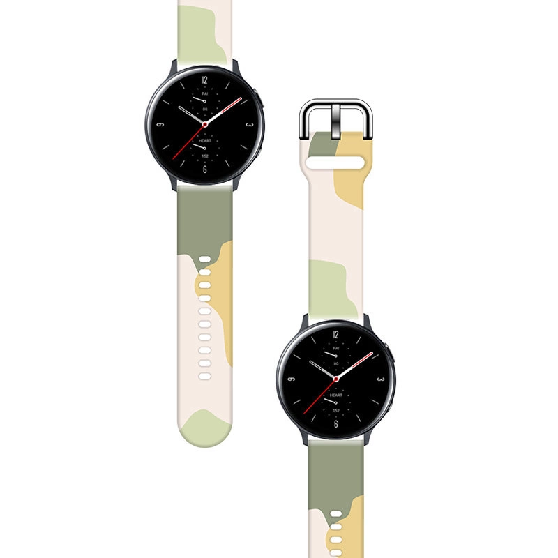 Strap Moro for Samsung Galaxy Watch 40 / 41 / 42 / 43 / 44 mm silicone bracelet watch band - pattern 14eng