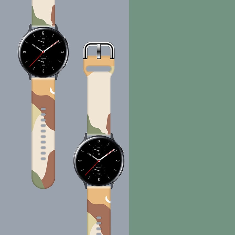 Strap Moro for Samsung Galaxy Watch 40 / 41 / 42 / 43 / 44 mm silicone bracelet watch band - pattern 16eng