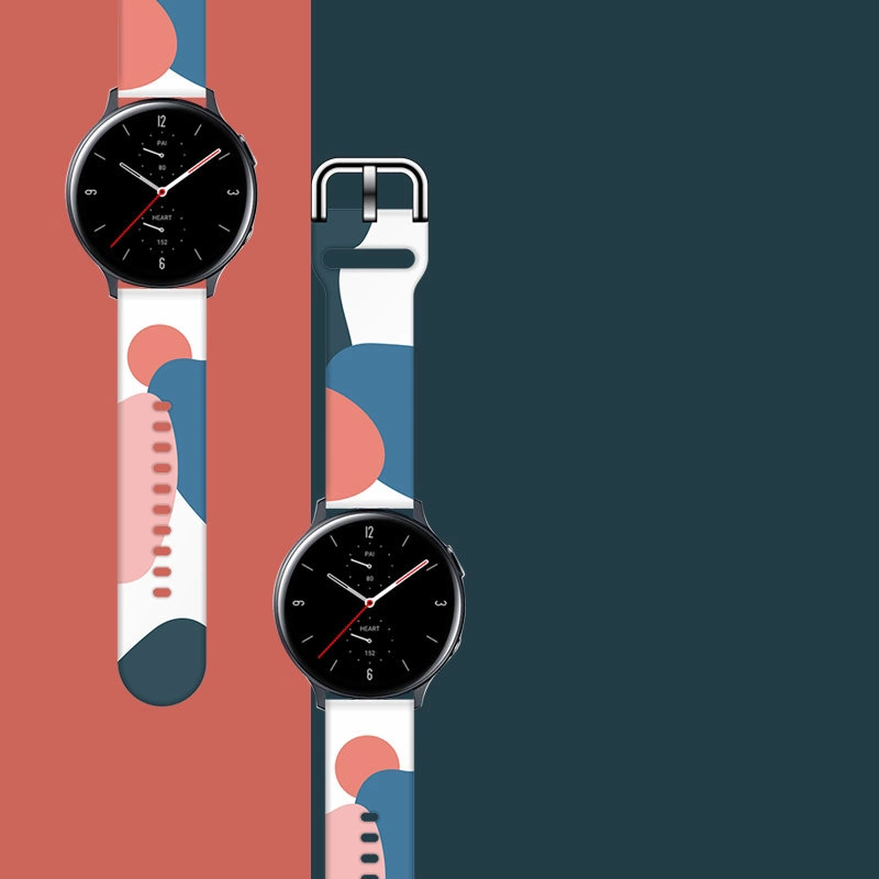 Strap Moro for Samsung Galaxy Watch 45 / 46 / 47 mm silicone bracelet watch band - pattern 10eng