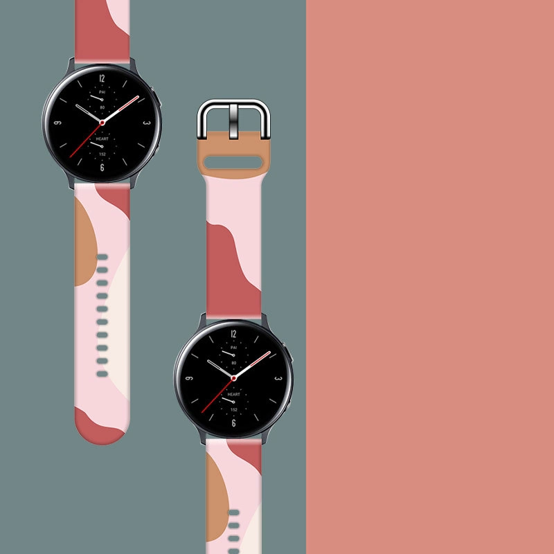 Strap Moro for Samsung Galaxy Watch 45 / 46 / 47 mm silicone bracelet watch band - pattern 12eng