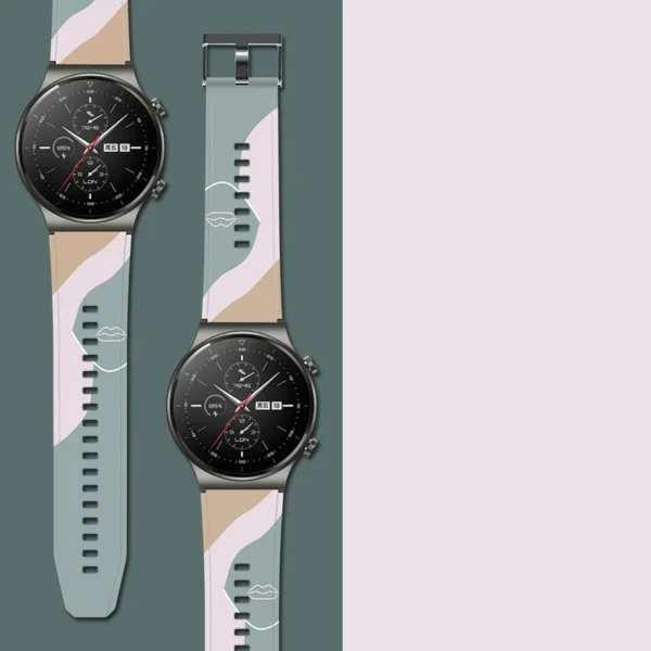 Strap Moro Band For Huawei Watch GT2 Pro Silicone Strap Camo Watch Bracelet (1)eng