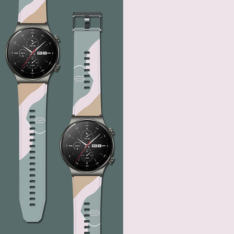 Strap Moro Band For Huawei Watch GT2 Pro Silicone Strap Camo Watch Bracelet (1)eng