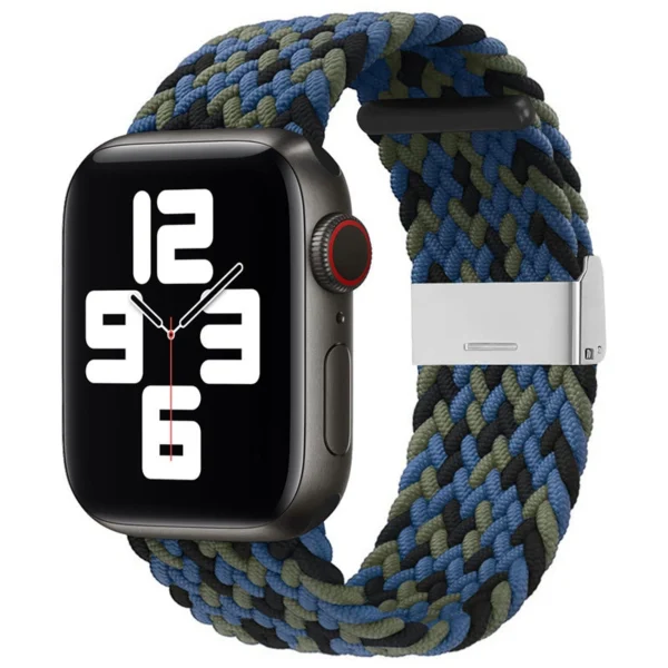 Braided Fabric Strap Bracelet Strap Fabric Band for Apple Watch 38 / 40 / 41 mm - Blueeng
