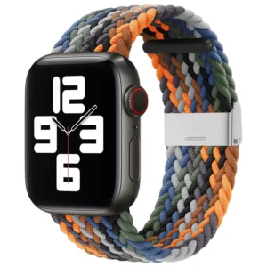 Braided Fabric Strap Bracelet Strap Fabric Band for Apple Watch 38 / 40 / 41 mm - Multicoloreng