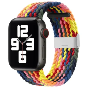 Braided Fabric Strap Bracelet Strap Fabric Band for Apple Watch 42 / 44 / 45 / 49 mm - Multicoloreng