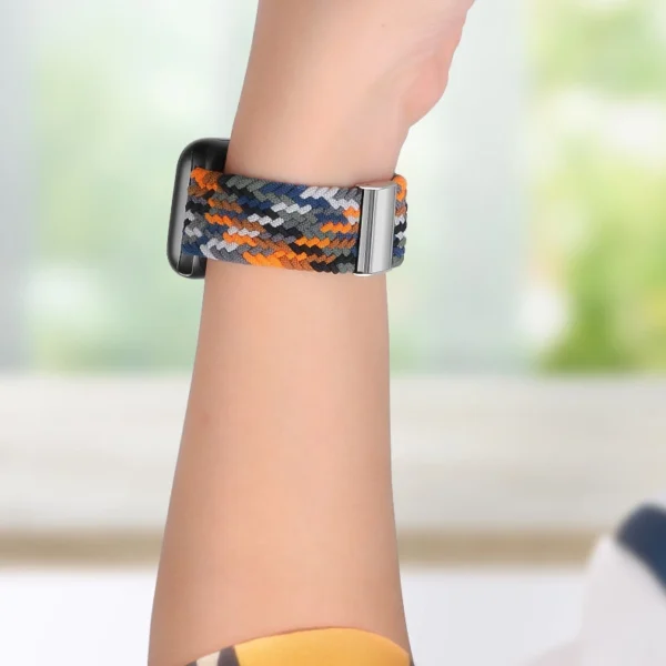 Braided Fabric Strap Bracelet Strap Fabric Band for Apple Watch 42 / 44 / 45 / 49 mm - Multicoloreng