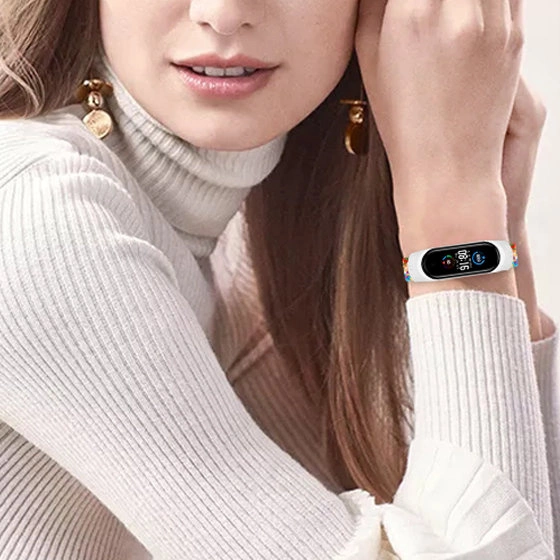 Strap Fabric replacement band strap for Xiaomi Mi Band 6 / 5 / 4 / 3 braided cloth bracelet multicoloureng