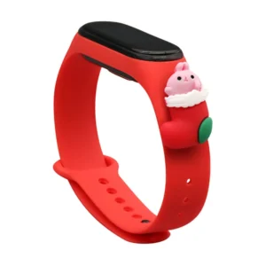 Strap Xmas for Xiaomi Mi Band 5 / 6 Christmas Silicone Strap Bracelet with Sock - Redeng