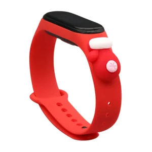 Strap Xmas for Xiaomi Mi Band 5 / 6 Christmas Silicone Strap Bracelet with Glove - Redeng