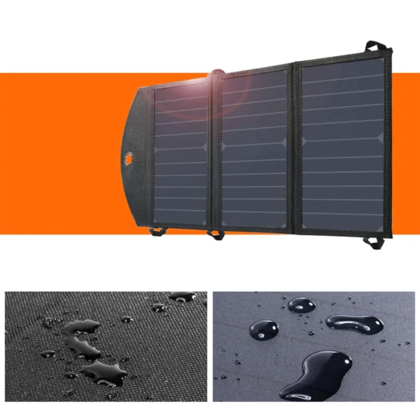 Choetech SC001 solar foldable charger 19W 2x USB-A - blackeng