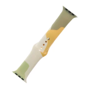 Strap Moro Band for Apple Watch 9 / 8 / 7 / 6 / SE / 5 / 4 / 3 / 2 (41mm / 40mm / 38mm) Silicone Strap Watch Bracelet Pattern 6eng