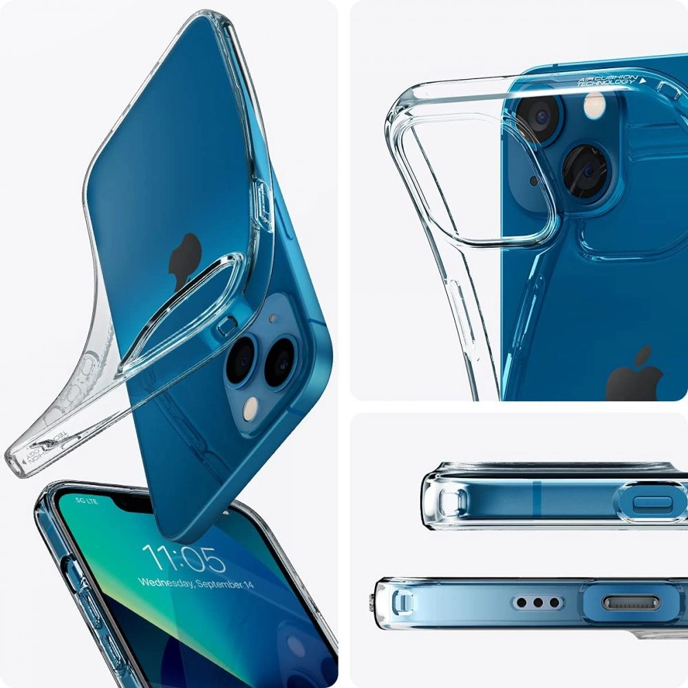 Spigen Liquid Crystal iPhone 13 Case - Cleareng