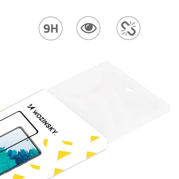 Wozinsky Tempered Glass Full Glue Super Tough Screen Protector Full Coveraged with Frame Case Friendly for Oppo Reno6 4G blackeng