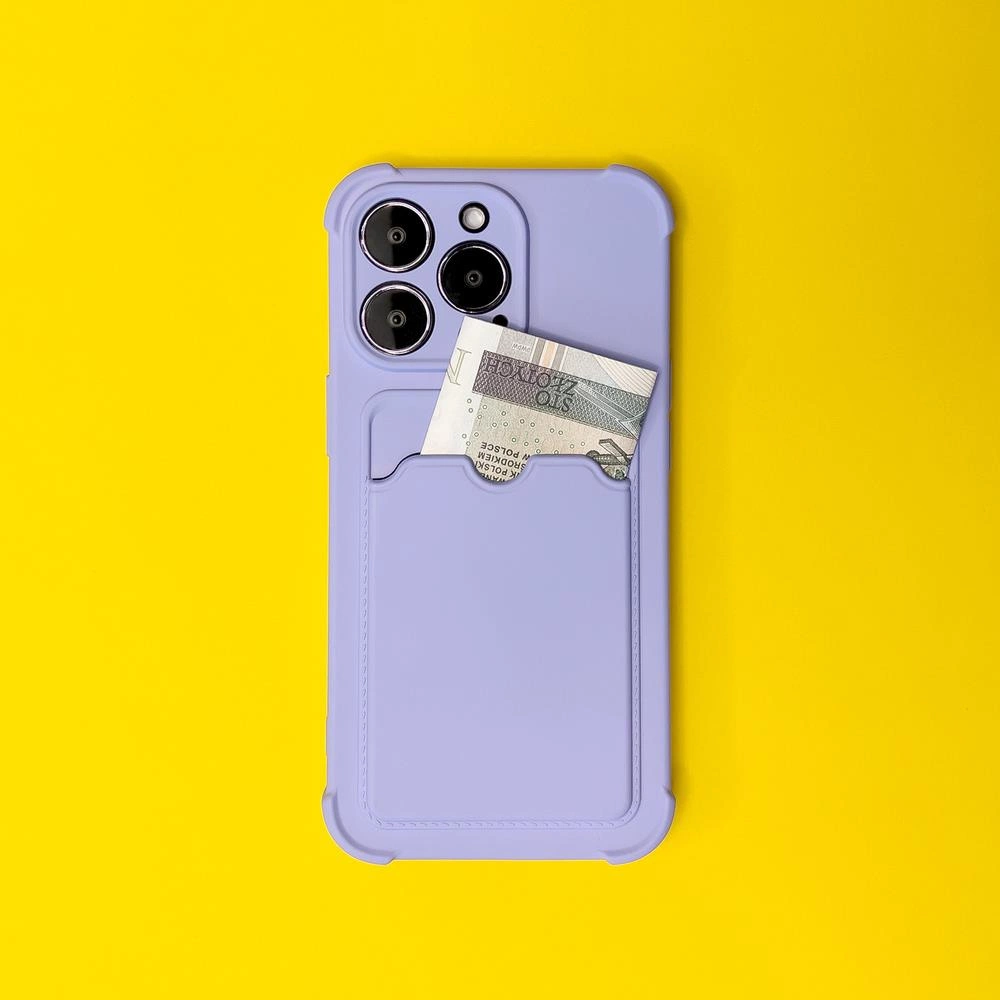 Card Armor Case Pouch Cover for iPhone 11 Pro Card Wallet Silicone Armor Air Bag Cover Pinkeng