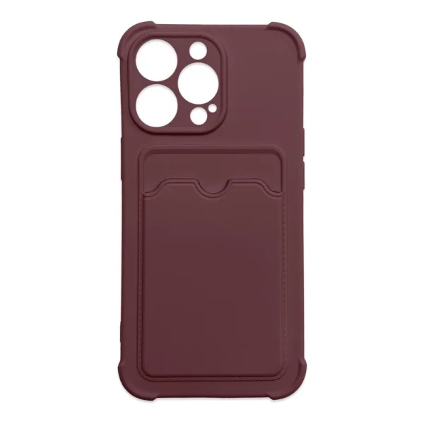Card Armor Case Pouch Cover for iPhone 11 Pro Max Card Wallet Silicone Air Bag Armor Case Raspberryeng