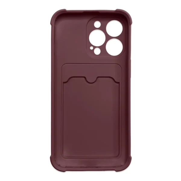 Card Armor Case Pouch Cover for iPhone 11 Pro Max Card Wallet Silicone Air Bag Armor Case Raspberryeng