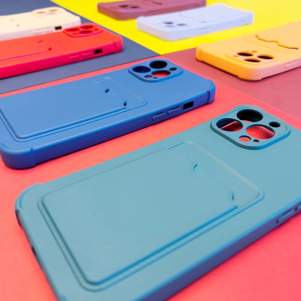 Card Armor Case Pouch Cover for iPhone 11 Pro Max Card Wallet Silicone Air Bag Armor Case Raspberryeng