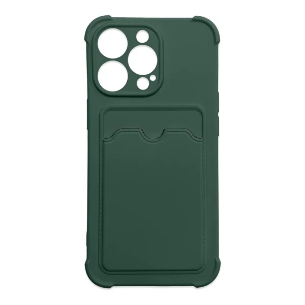 Card Armor Case Pouch Cover for iPhone 12 Pro Max Card Wallet Silicone Air Bag Armor Greeneng