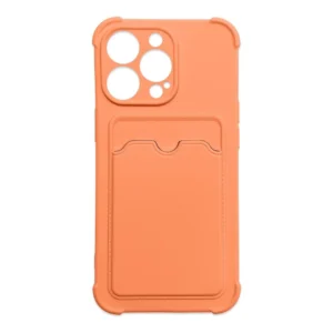 Card Armor Case Pouch Cover for iPhone 13 Mini Card Wallet Silicone Air Bag Armor Case Orangeeng