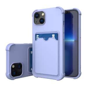 Card Armor Case Pouch Cover For Xiaomi Redmi 10X 4G / Xiaomi Redmi Note 9 Card Wallet Silicone Armor Cover Air Bag Blueeng