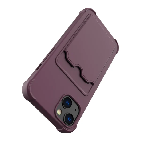 Card Armor Case Pouch Cover For Xiaomi Redmi 10X 4G / Xiaomi Redmi Note 9 Card Wallet Silicone Armor Cover Air Bag Blueeng