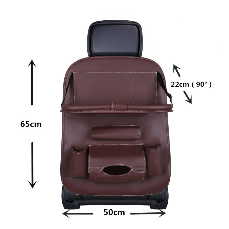 Car organizer for the seat foldable shelf mini car table beigeeng
