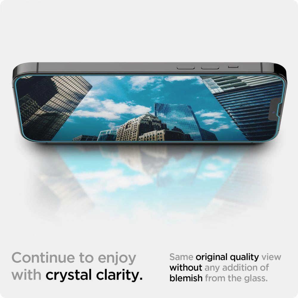 Spigen Glas.tR EZ Fit Tempered Glass for iPhone 13 / 13 Pro / 14 / 16e - 2 pcs.eng