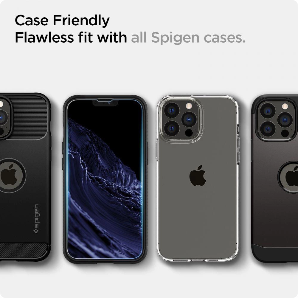 Spigen Glas.tR EZ Fit Tempered Glass for iPhone 13 / 13 Pro / 14 / 16e - 2 pcs.eng