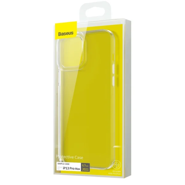 Baseus Simple Series Case transparent gel case for iPhone 13 Pro Max transparent (ARAJ000202)eng